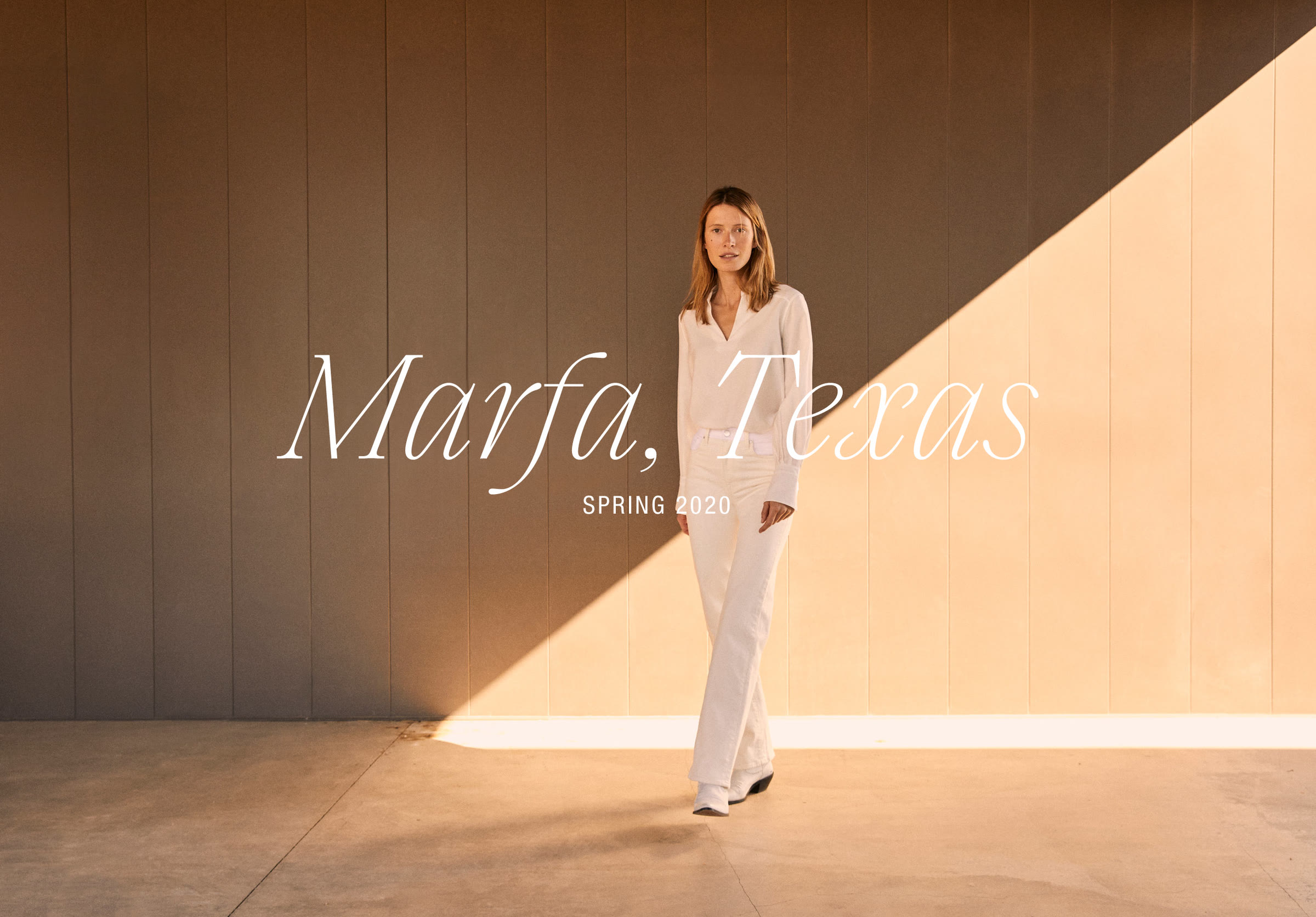 BLDWN Marfa, Texas Spring 2020 campaign title card