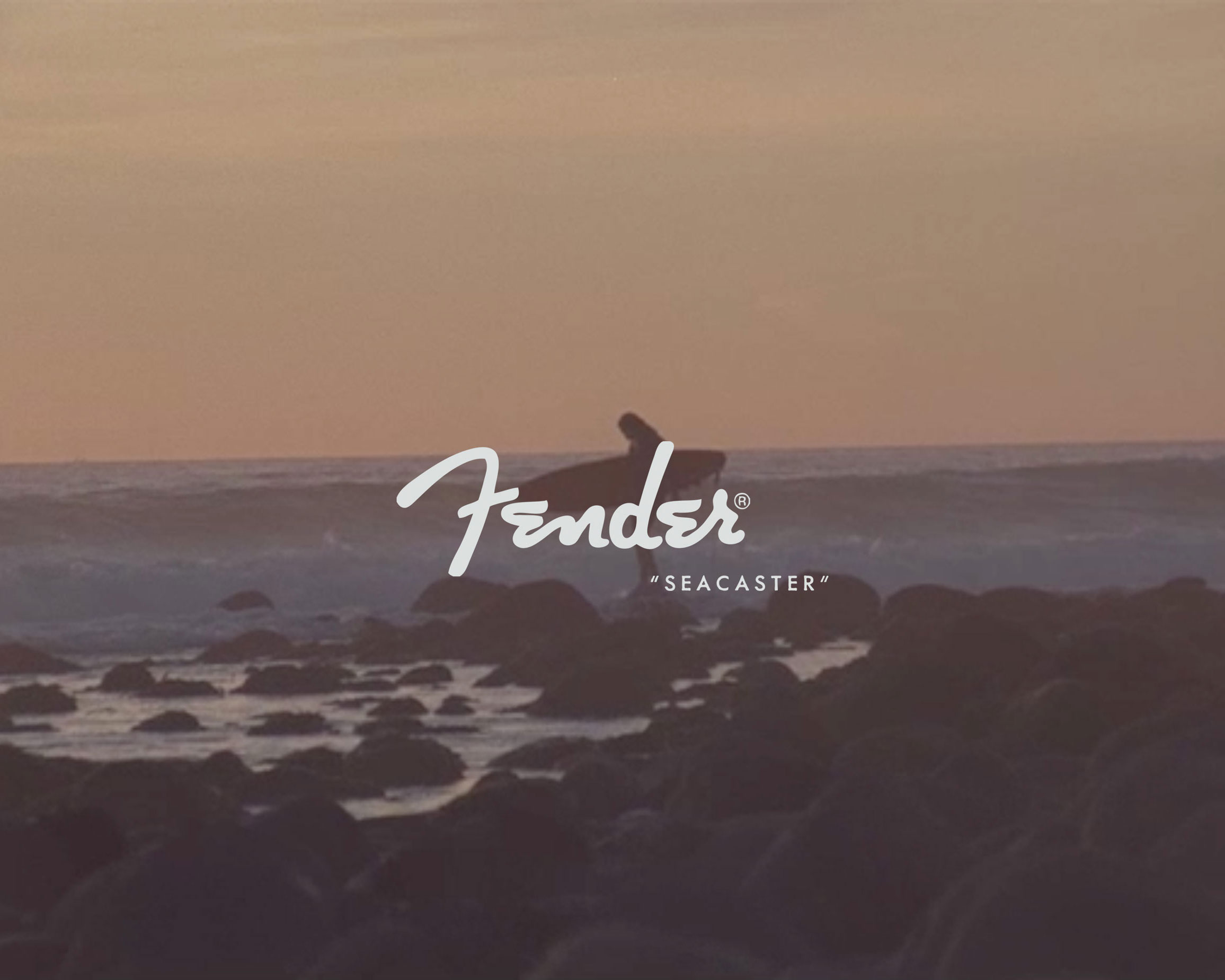 Seacaster logo — Fender × Lucky Brand